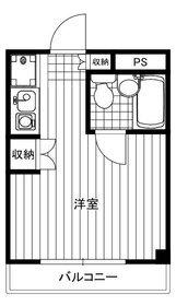 ストーンリバー(ワンルーム/1階)の間取り写真