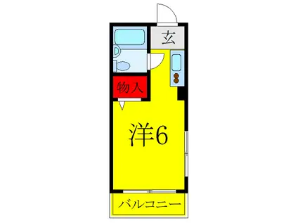 コーポ和泉(ワンルーム/2階)の間取り写真