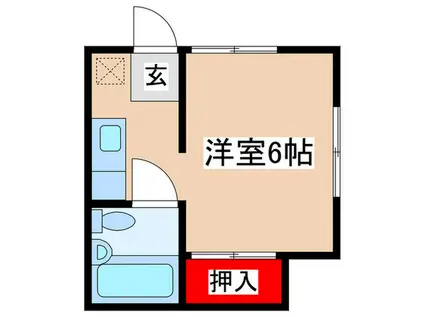 メゾン生田(ワンルーム/1階)の間取り写真