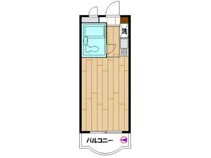 モナークマンション大岡山(ワンルーム/4階)の間取り写真