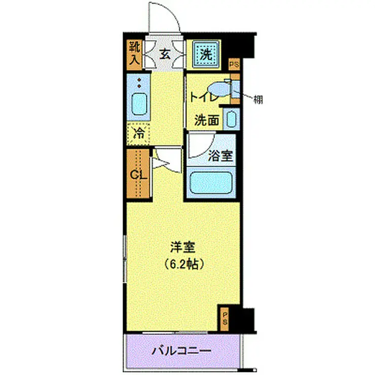 XEBEC千鳥町 5階階 間取り