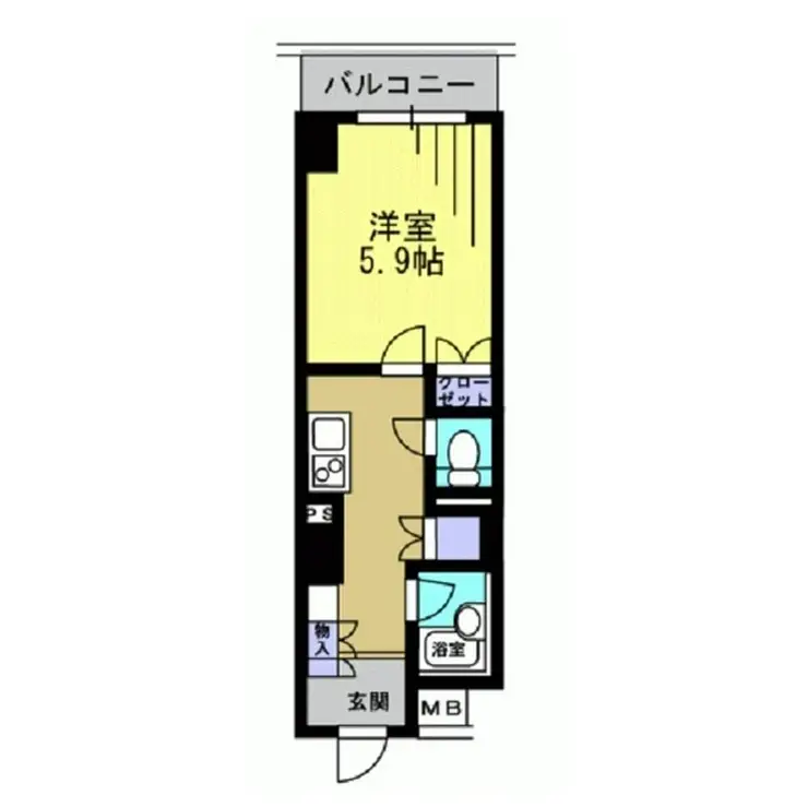 エスティメゾン川崎 10階階 間取り