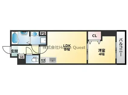 CASA MITO(1LDK/3階)の間取り写真