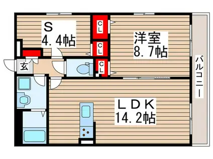 リブリ・OGW流山(1SLDK/3階)の間取り写真