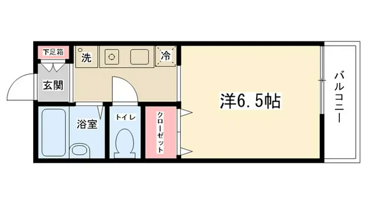 パークヨコチョー 1階階 間取り