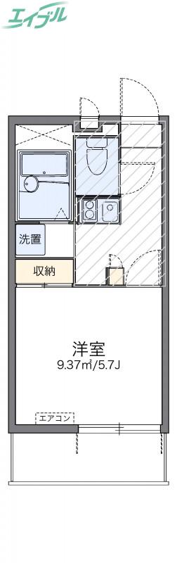 レオパレスコスモスII(1K/3階)の間取り写真