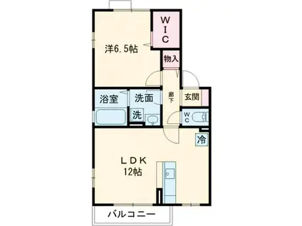 エターナルガーデン(1LDK/2階)の間取り写真