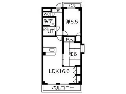 ＪＲ飯田線 東上駅 徒歩22分 3階建 築24年(2LDK/1階)の間取り写真