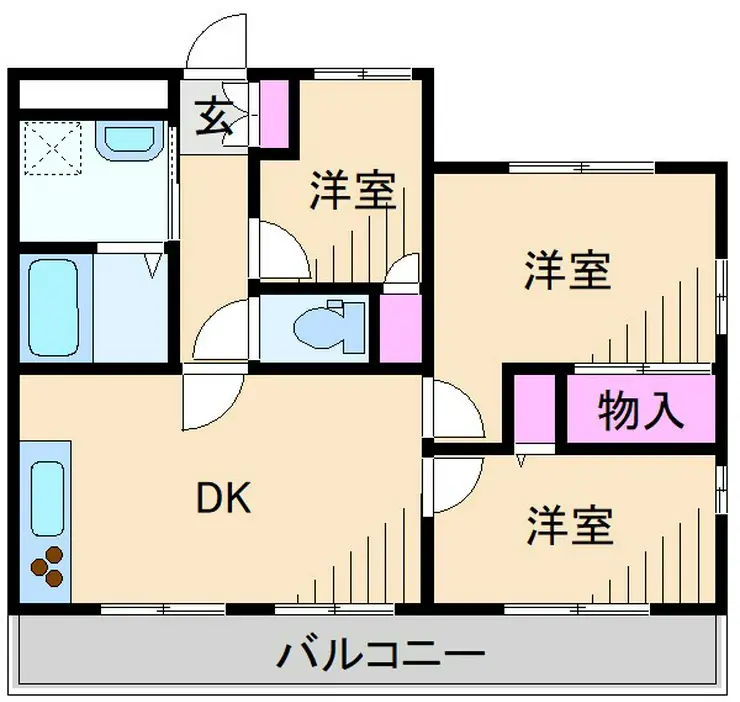 ブレストヒルズ篠原 2階階 間取り