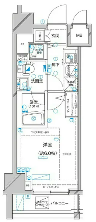 Le’a横濱ミッドスクエア 3階階 間取り