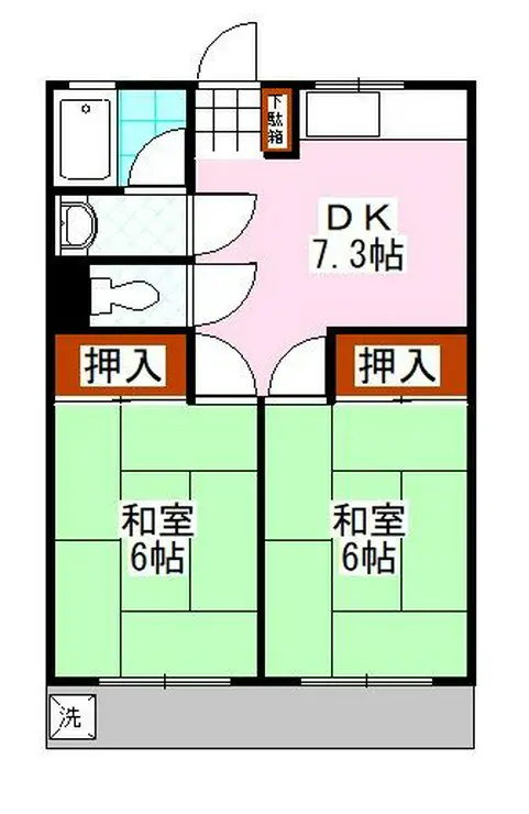 アメニティメゾン水元 2階階 間取り
