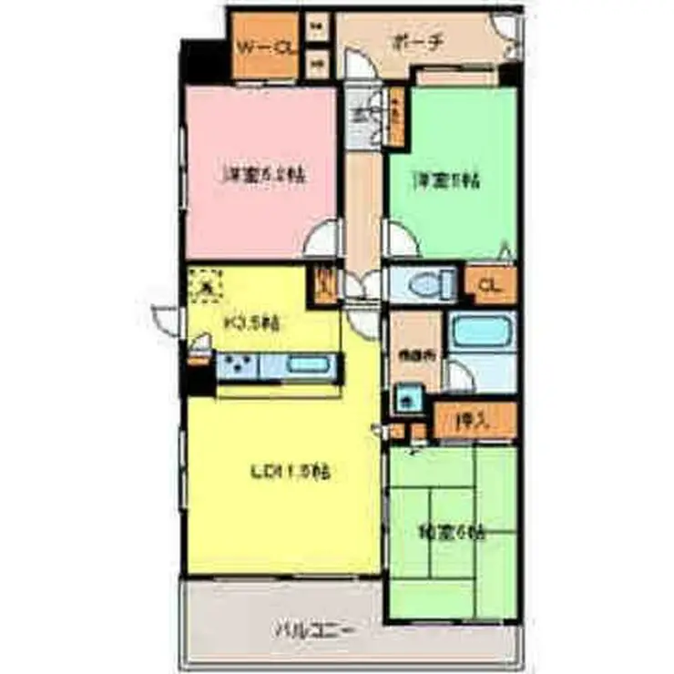 サクセス西高島平 6階階 間取り