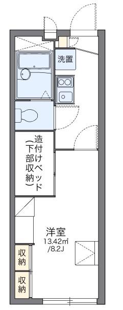 レオパレスカルチェ(1K/2階)の間取り写真