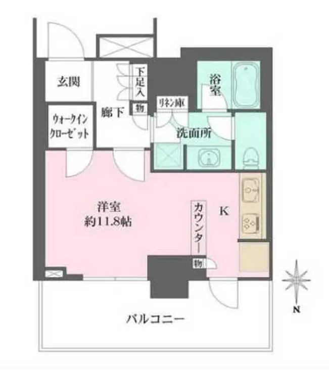 浅草タワー 12階階 間取り