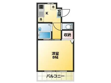 レイ・ローズビル(1K/7階)の間取り写真