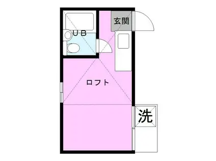 レスポワール(ワンルーム/1階)の間取り写真