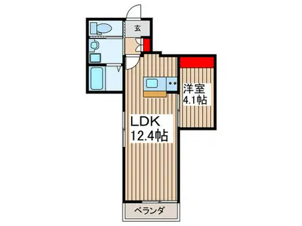 船橋市本中山2丁目計画(1LDK/2階)の間取り写真