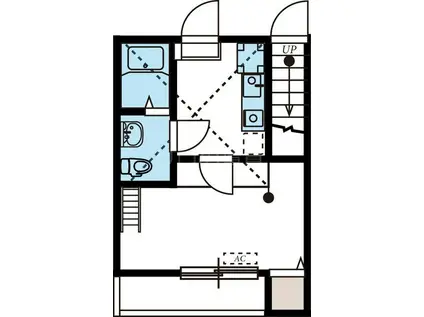 レジディス羽田(1K/1階)の間取り写真