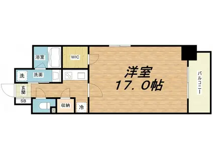 南久宝寺FUKUE2023(1K/9階)の間取り写真