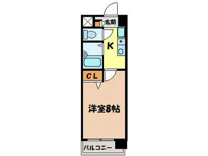 マ・メゾン白金(1K/3階)の間取り写真