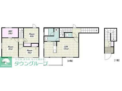 リヴィエール小町(3LDK/3階)の間取り写真