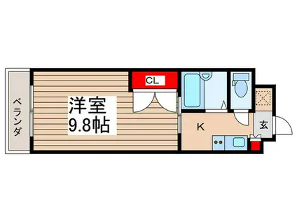 ファーストステージふじみ野(1K/4階)の間取り写真