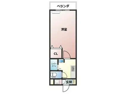 舞の浦ヴィレッジ(1K/1階)の間取り写真