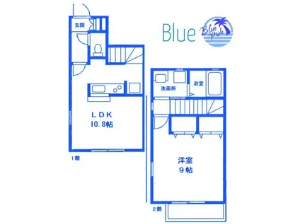 サニーヒルズIII(1LDK/1階)の間取り写真