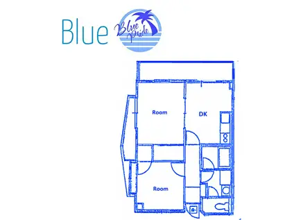 フラーズ湘南(2DK/2階)の間取り写真