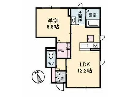 グラン・ノワ(1LDK/1階)の間取り写真