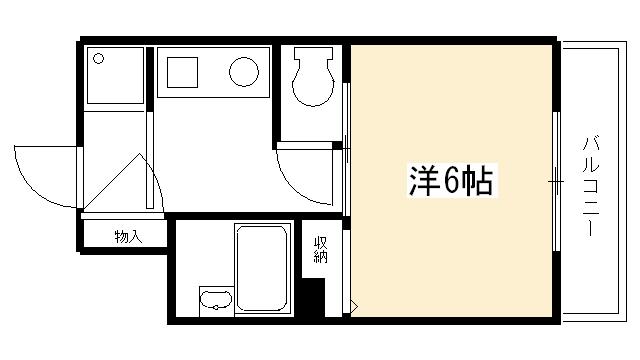 プチソレイユ(1K/3階)の間取り写真