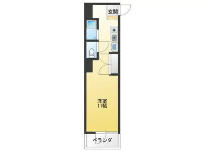 ロイヤルセレクト31(ワンルーム/7階)の間取り写真