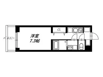 リヴシティ蒲田イースト(1K/4階)の間取り写真