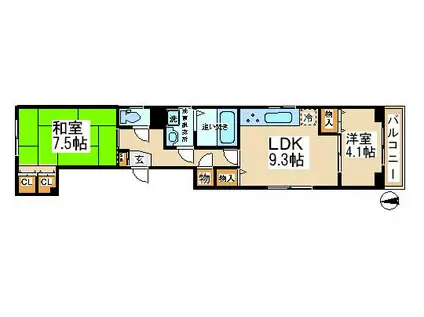吉村ビル -弊社管理物件-(2LDK/2階)の間取り写真