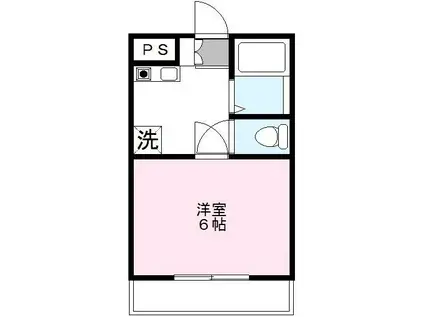 ステージア野瀬(1K/3階)の間取り写真