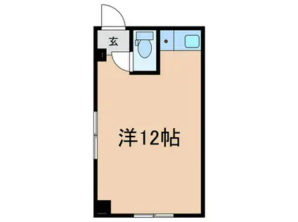 ハイム山王(ワンルーム/1階)の間取り写真