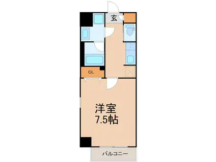 NS・SAKURADAI(1K/3階)の間取り写真
