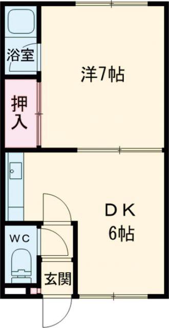 光和ハイツ(1DK/2階)の間取り写真