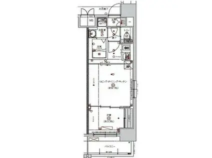 CREST TAPP大曽根II(1LDK/5階)の間取り写真