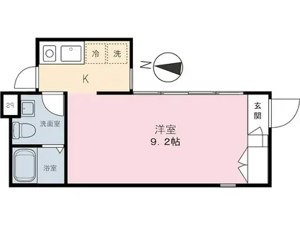 EDIT北池袋(1K/2階)の間取り写真