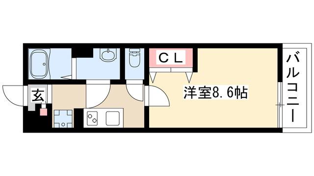 リブリ・新瑞(1K/1階)の間取り写真