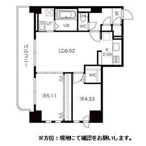BPRレジデンス琴似(2LDK/7階)の間取り写真