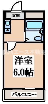 エクセルコート(1K/4階)の間取り写真
