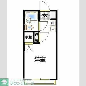 エディフィシオ秦野(ワンルーム/1階)の間取り写真