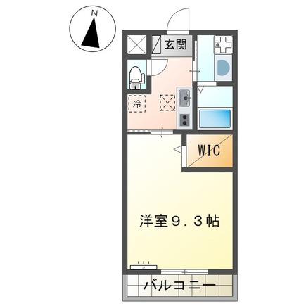 ＪＲ山陽本線 東福山駅 徒歩16分 2階建 築7年(1K/1階)の間取り写真