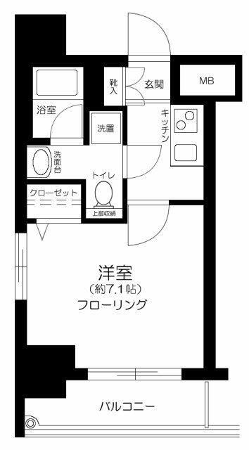 シャルマン相川(1DK/3階)の間取り写真