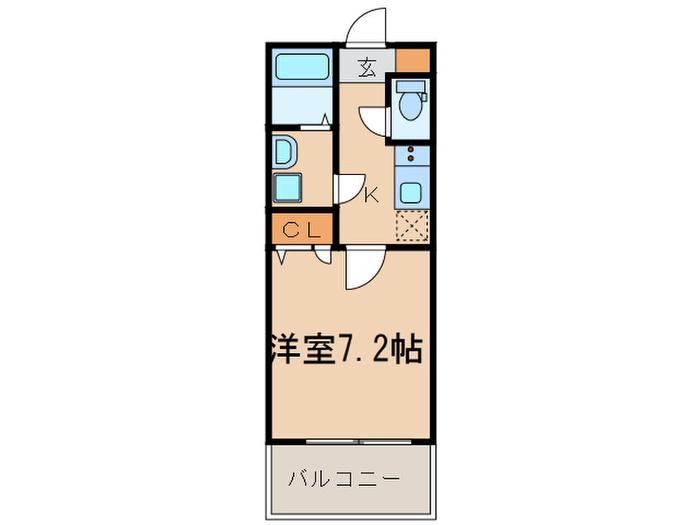 サヴォイ グランデ ウォーターサイド(1K/14階)の間取り写真