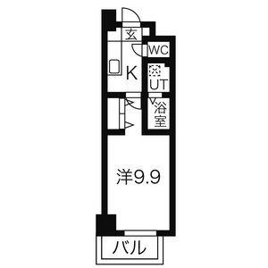 リシュドール鶴舞公園(1K/6階)の間取り写真