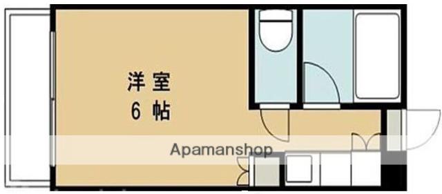 ハイム神松寺B(ワンルーム/3階)の間取り写真