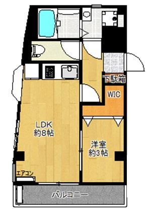 京急本線 京急鶴見駅 徒歩7分 4階建 築34年(1LDK/1階)の間取り写真
